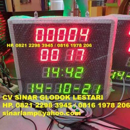 Lampu Display Counter Up Timer Up Production Display Board